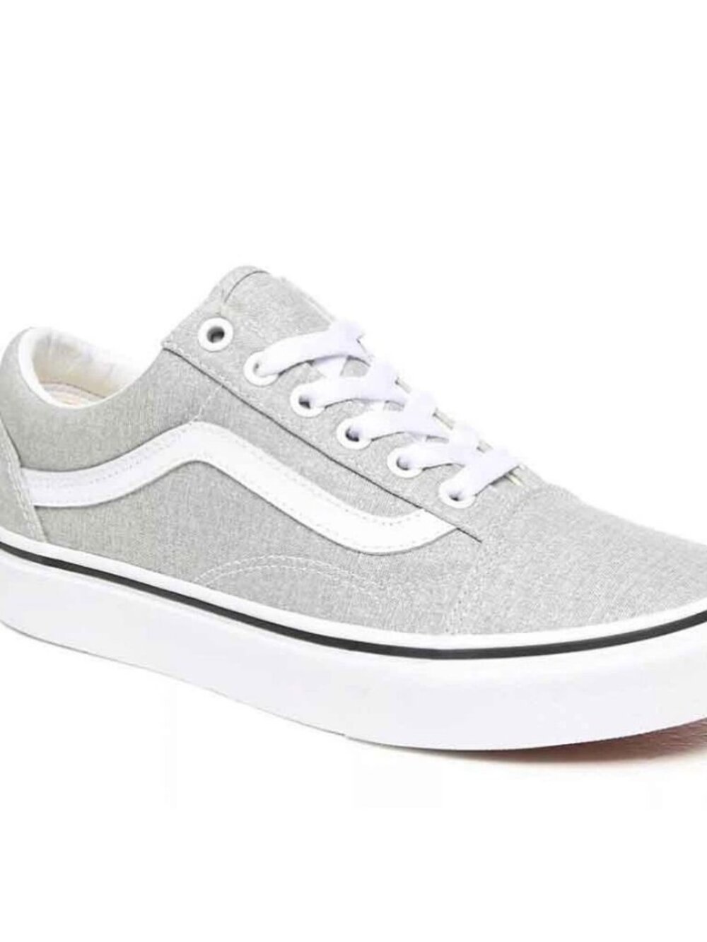 VANS OLD SCHOOL women's silver gray shoes size 5  NWT